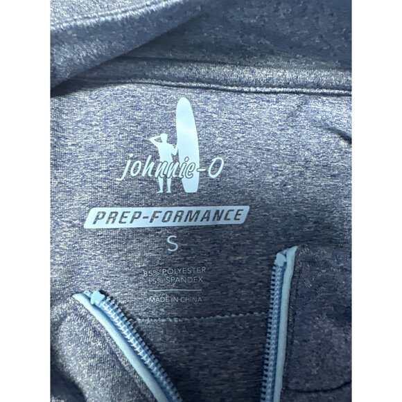 Johnnie-O Flex Prep-Formance 1/4 Zip Blue Long Sleeve Pullover Size S - Picture 4 of 7
